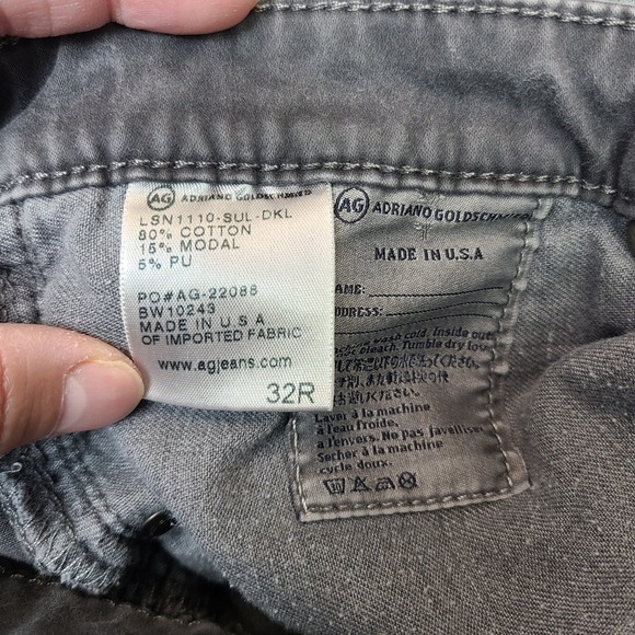 AG Adriano Goldschmied The Stilt‎ Cigarette Leg Jeans Womens 32x29 Gray Skinny - Picture 5 of 8